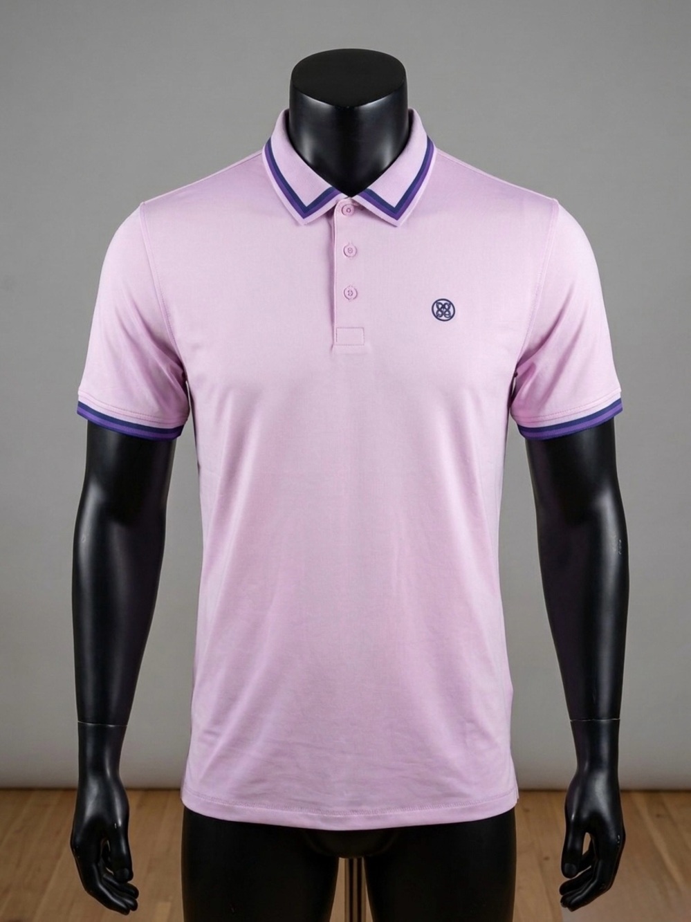 G/FORE Men's Golf Polo Shirt - Light Pink Lavender - Size XL Excellent Condition
